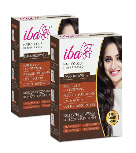 Iba Hair Color, Dark Brown Henna