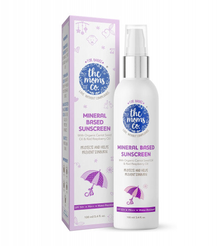 The Moms Co. Waterproof SPF 50+ Natural Mineral Based Baby Sunscreen