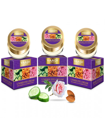 Vaadi Herbals Under Eye Cream, Almond Oil and Cucumber Extract