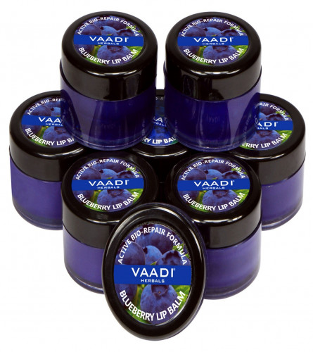 Vaadi Herbals Lip Balm, Blueberry