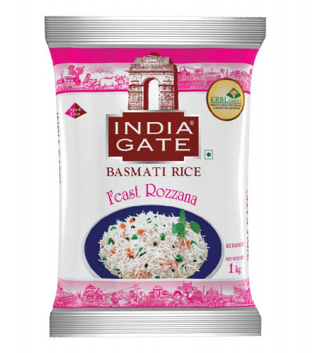 India Gate Basmati Rice Pouch, Feast Rozzana 1kg