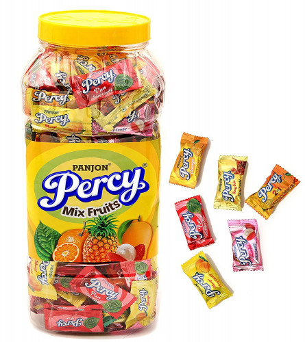 Percy Mix Fruits Toffee Assorted Chocolate Mango, Orange, Pan, Cola, Lichi Candy
