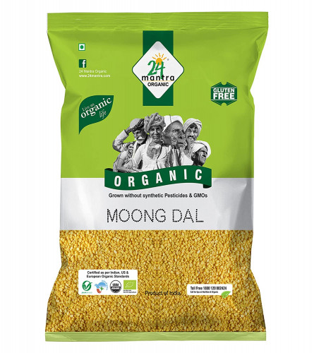 24 Mantra Organic Unpolished Moong Dal