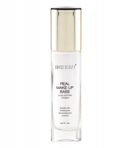 Swiss Beauty Real MakeUp Base Hightlighting Primer, Golden-Tint, 32 ml | free shipping