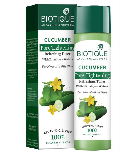 Biotique Cucumber Pore Tightening Refreshing Toner with Himalayan Waters