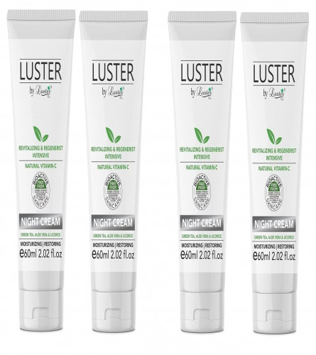 Luster Night Cream Revitalizing & Regenerist Intensive 60 ml (Pack of 4)