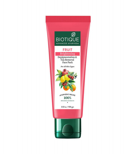 Biotique Fruit Brightening Depigmentation & Tan Removal Face Pack For All Skin