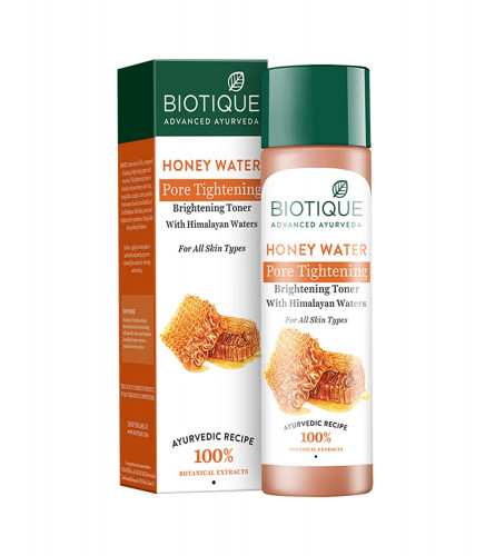 Biotique Honey Water Pore Tightening Brightening Toner With Himalayan Waters