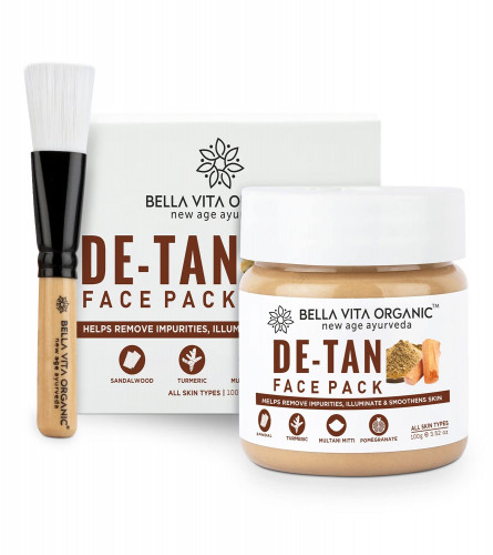 Bella Vita Organic De Tan Removal Face Pack For Glowing Skin