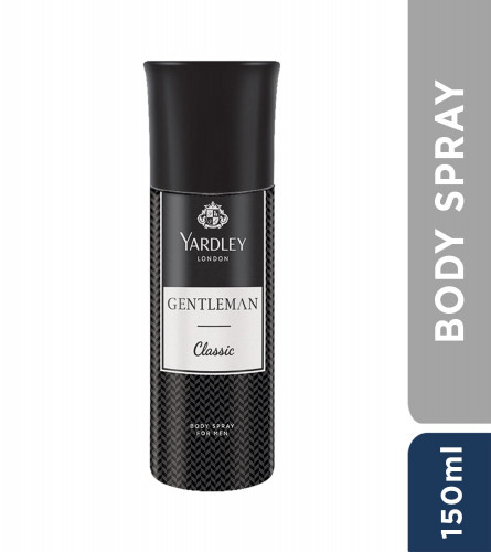 Yardley London Gentleman Classic Deodorant Body Spray 150 ml (Pack of 2)