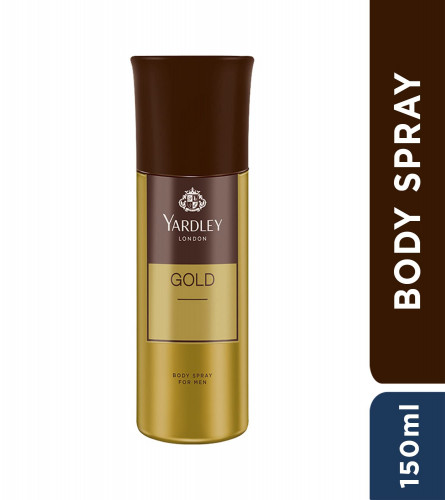Yardley London Gold Deodorant Body Spray 150 ml (Pack of 2)