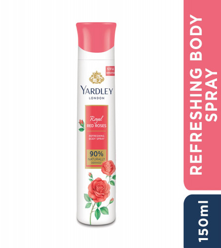 Yardley London Royal Red Roses Refreshing Deo 150 ml (Pack of 2)