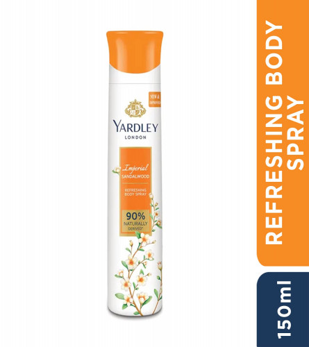 Yardley London Imperial Sandalwood Perfumed Deo 150 ml (Pack of 2)