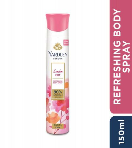 Yardley London London Mist Refreshing Deo 150 ml (Pack of 2)