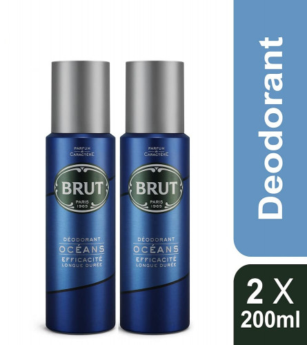 Brut Oceans Deodorant 200 ml (Pack of 2)