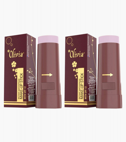 Olivia Instant Waterproof Makeup Stick Concealer Rachelle 15 gm (Pack of 4)