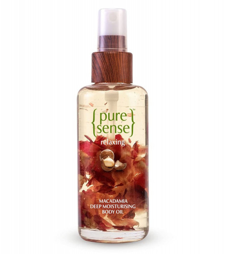 PureSense Macadamia Deep Moisturising Body Oil with Rich Almond Oil & Rose Petals