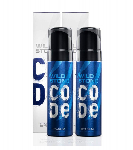 Wild Stone Code Titanium Perfume 120 ml (Pack of 2)