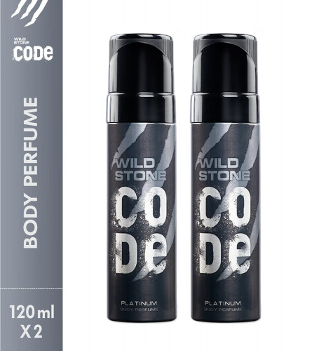 Wild Stone Code Platinum Perfume 120 ml (Pack of 2)