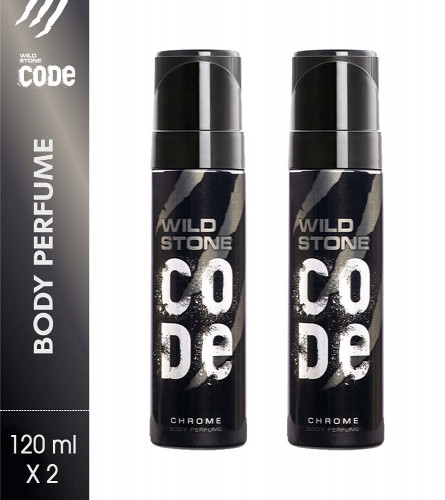 Wild Stone Code Chrome Perfume 120 ml (Pack of 2)