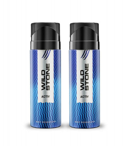 Wild Stone Activ Deodorant 150 ml (Pack of 2)