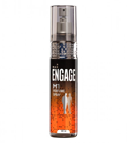 Engage M1 Perfume Spray For Men, Citrus and Woody, Skin Friendly, 120 ml