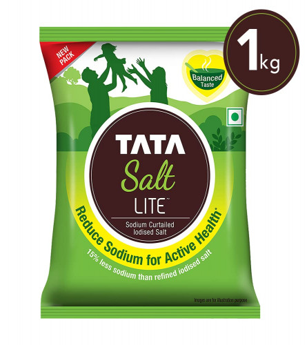 Tata Salt Lite 15% Low Sodium Salt Reduce Sodium For Active Health 1kg