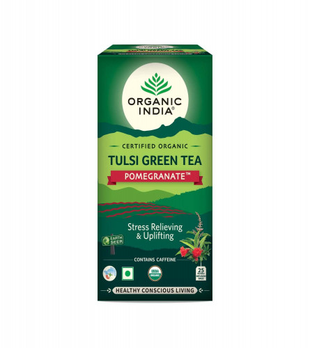 Organic India Tulsi Green Tea 25 Tea Bags (Pack Of 2)