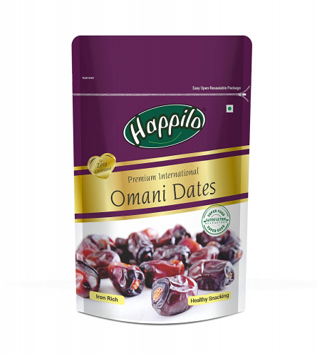 Happilo Premium International Omani Dates 250 gm (Pack Of 2)