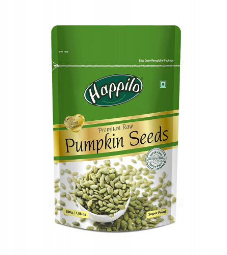 Happilo Premium Raw Authentic Pumpkin Seeds 200 gm (Pack of 2)