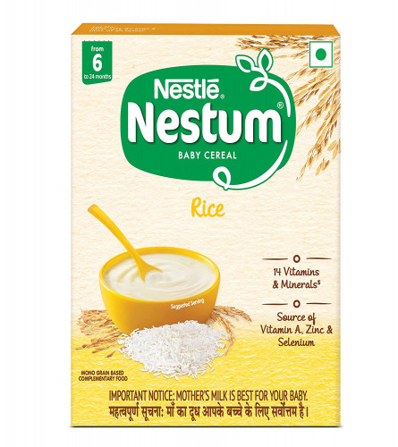 Nestle Nestum Baby Cereal With Rice Ideal for 6-12 Months Baby 300 Gm