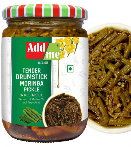Add Me Ghar ka sehjan ka achar in mustard oil, 500 gm | Tender Drumstick Moringa Pickle