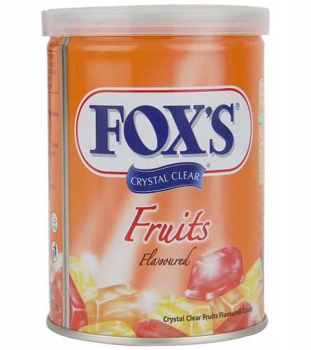 Nestle Fox's Crystal Clear Flavored Candy Tin, Fruits, 180 g (free shipping)