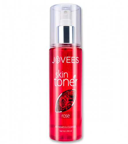 Jovees Rose Toner Spray For Face 200 ml (pack of 2)