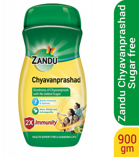 Zandu Sugarfree Chyawanprash with Amla, Ashwagandha & Shilajit 900 gm (Fs)