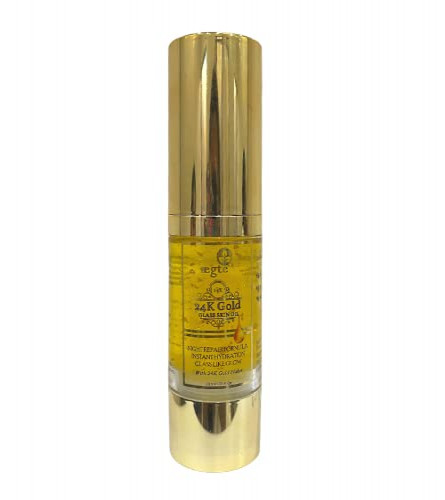 Aegte 24K Gold Glass Skin Oil (with Glow Boosters) Enriched with Saffron, Sandalwood