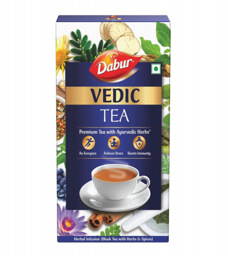 Dabur Vedic Tea Premium Tea with 30+ Ayurvedic Herbs Black Tea 500 g