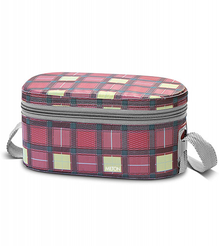 Milton Corporate Lunch 3 Stainless Steel Lunch Box with Jacket, Pink