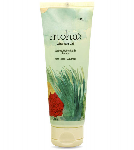moha Aloe Vera Gel Enriched With Rose & Cucumber For Face & Skin, 200 GM