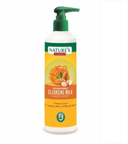 NATURE'S ESSENCE Nourishing Cleansing Milk Almond & Honey White Fresh 400 ml