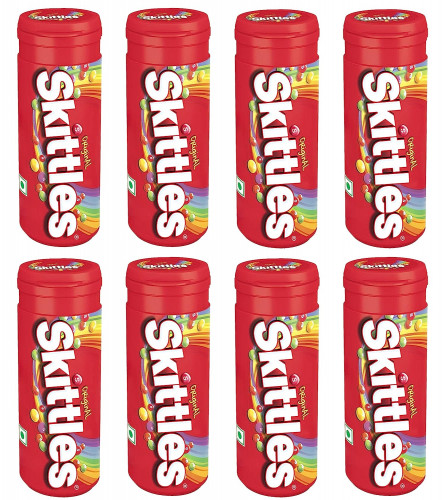 Skittles Original Chewy Fruit Candy Pack 33.5 gm (Pack of 8)
