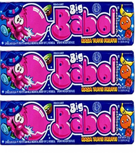 Big Babol Rasa Tutti Frutti Gum 22.5g (Pack of 6)