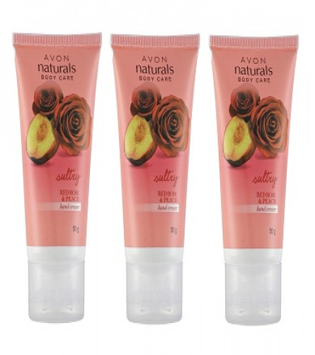AVON Naturals Red Rose and Peach Hand Cream