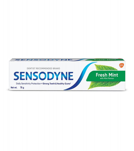 Sensodyne Fresh Mint Toothpaste 75gm (Pack of 3)