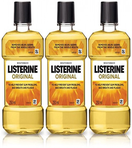 Listerine Original Mouthwash 250 ml (Pack of 3)