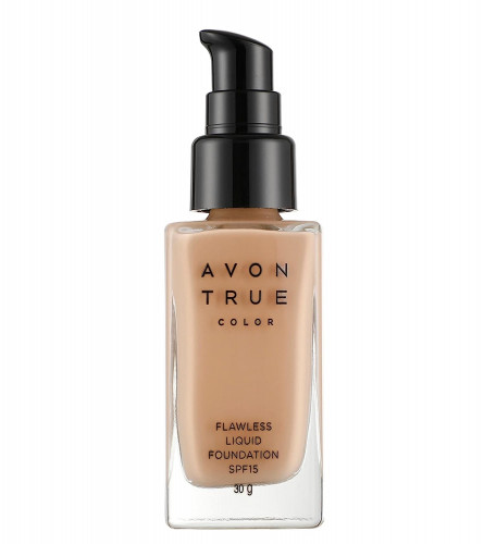 AVON True Color Flawless Natural Finish Liquid Foundation - SPF15 (Medium Beige)