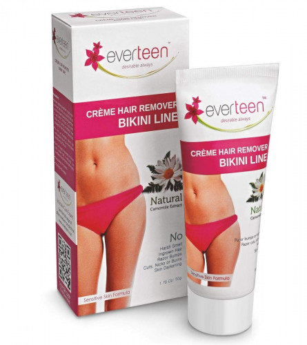 Everteen Hair Remover Creame For Women Bikini & Underarms - 50 gm (Pack of 2)