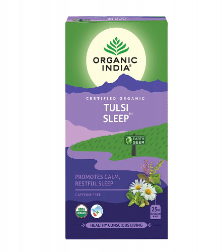 Organic India Tulsi Sleep Tea Bags, 25 Tea Bags (Pack of 2)