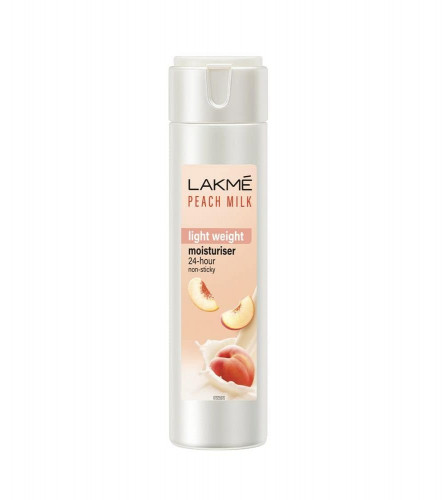 LAKMÉ Peach Milk Face Moisturizer, 200 ml, Daily Lightweight Lotion with Vitamin C & Vitamin E