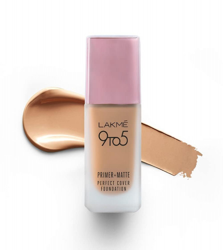 Lakmé 9To5 Primer + Matte Perfect Cover Foundation, N220 Neutral Medium